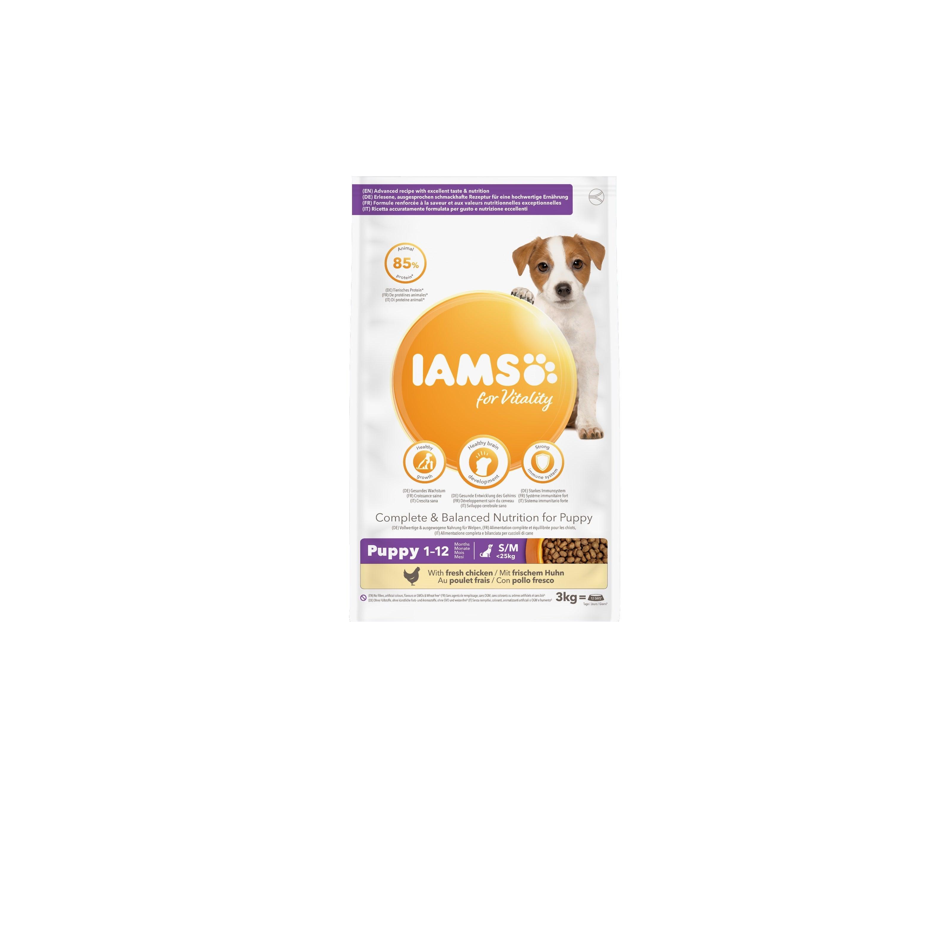 Iams Puppy Vitality Sml/Med Chick 2kg
