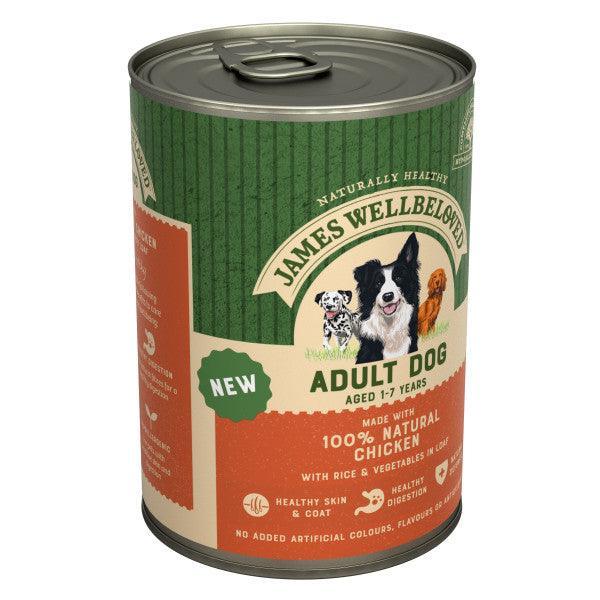 James Wellbeloved Dog Adult Chick Loaf Tin 400g