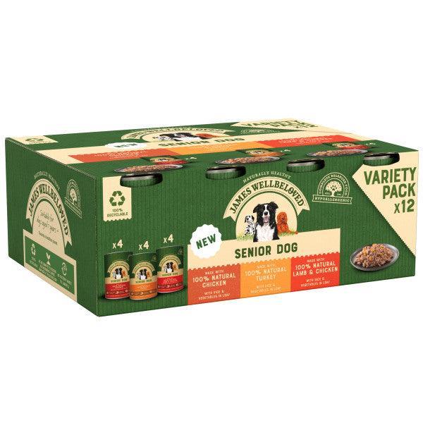 James Wellbeloved Dog Senior Mix Loaf Tin 400g