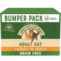 James Wellbeloved Grain Free Adult Cat Food Pouches Turkey in Gravy 24pk, 85g