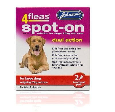 Johnsons 4Fleas Spot-On Dog Large 2pip