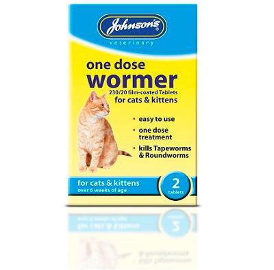 JVP Cat & Kitten One Dose Wormer 2 Tablets
