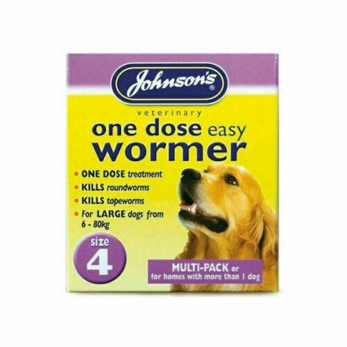 JVP Dog One Dose Wormer Size 4 8 Tablets