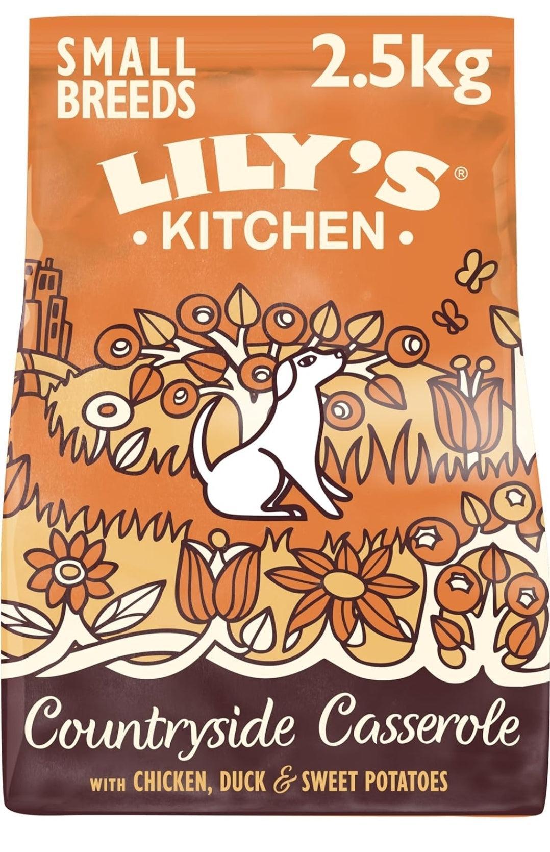Lily's Kitchen Made with Natural Ingredients Adult Small Breed Dry Dog Food Chicken & Duck Grain-Free Recipe 2.5kg