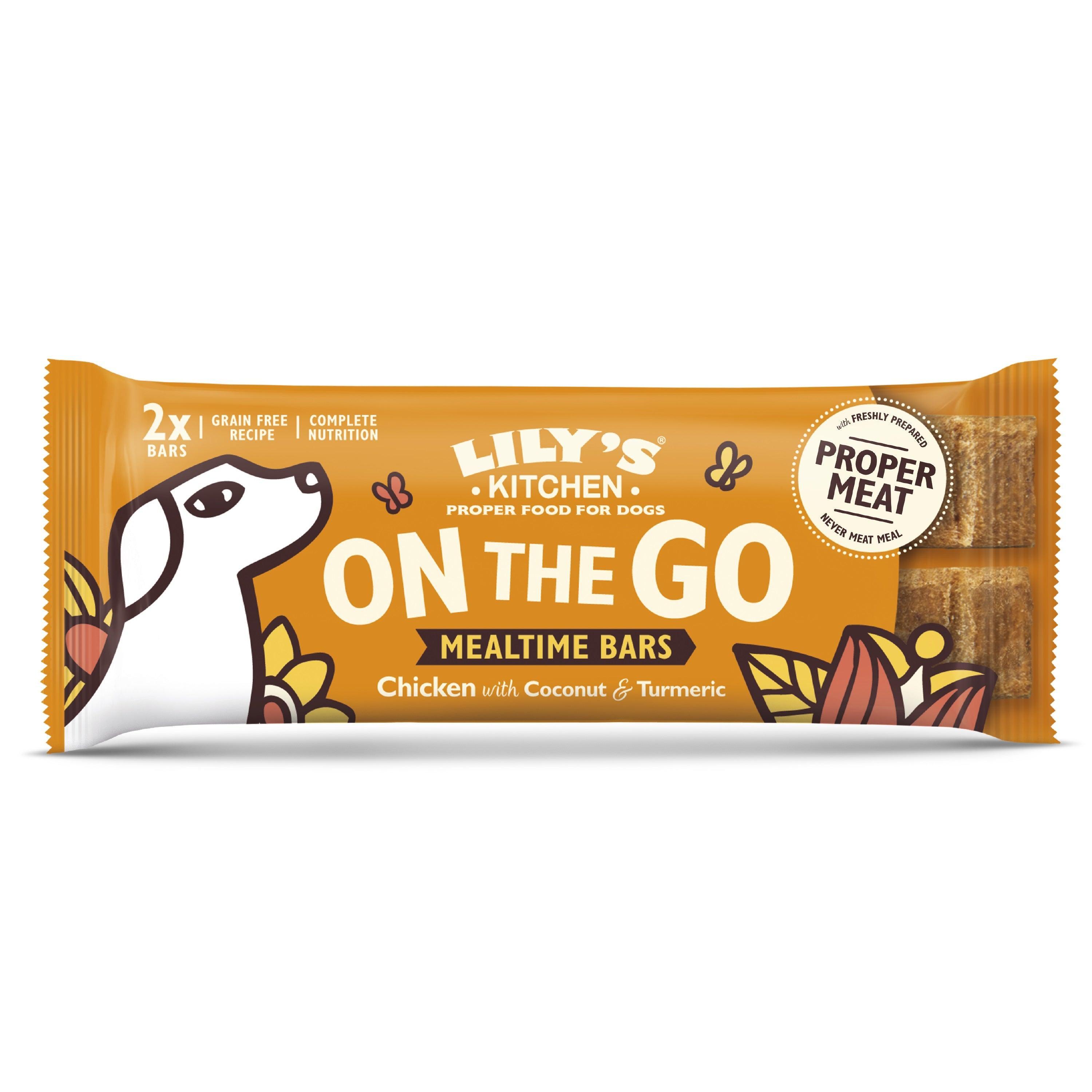 Lily's Kitchen On the Go Bar Chicken with Coconut & Turmeric 2 Pack