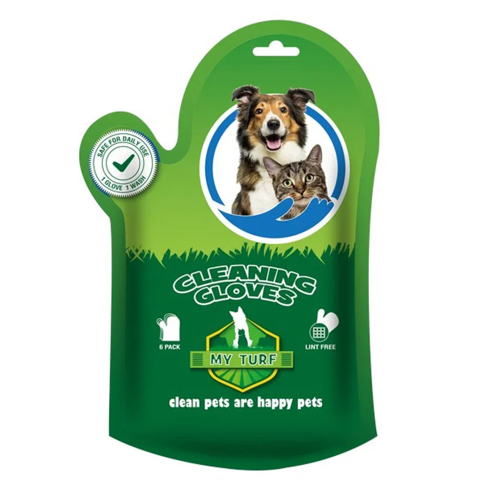 My Turf Pet Cleaning Gloves 25x22cm 6pcs