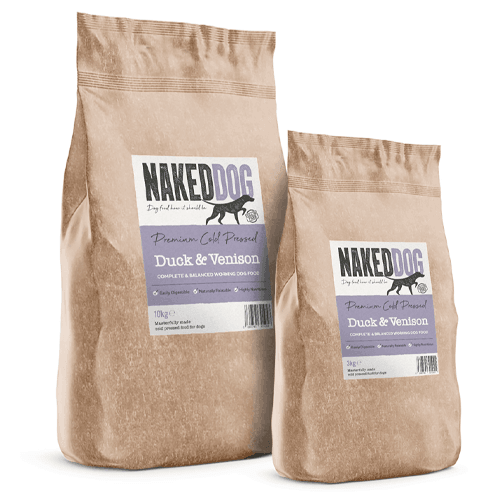 Naked Dog Premium Cold Pressed Duck and Venison – 2.5kg / 10kg
