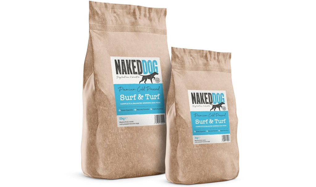 Naked Dog Premium Cold Pressed Surf & Turf – 2.5kg / 10kg