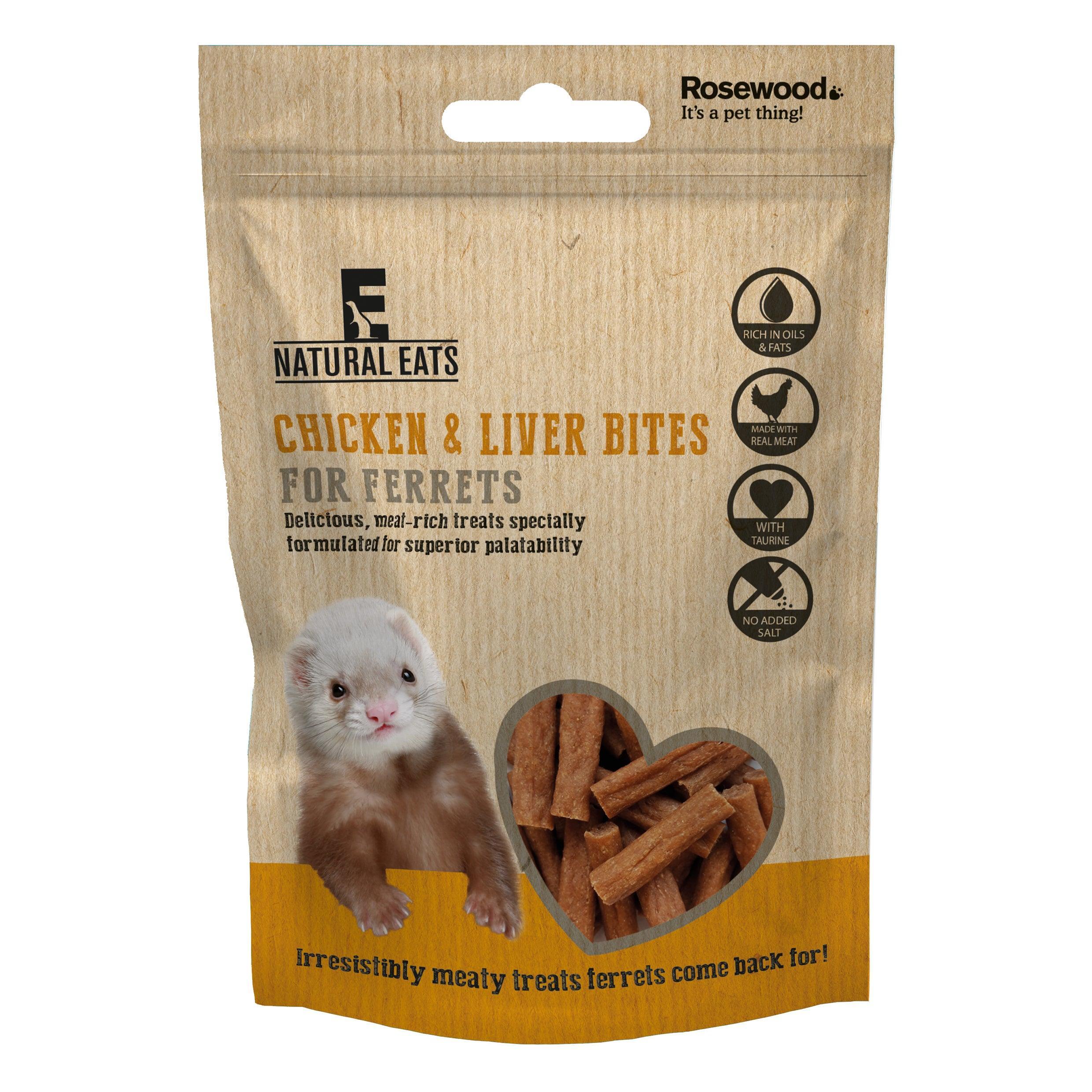 Naturals Ferret Bites Chick & Liver