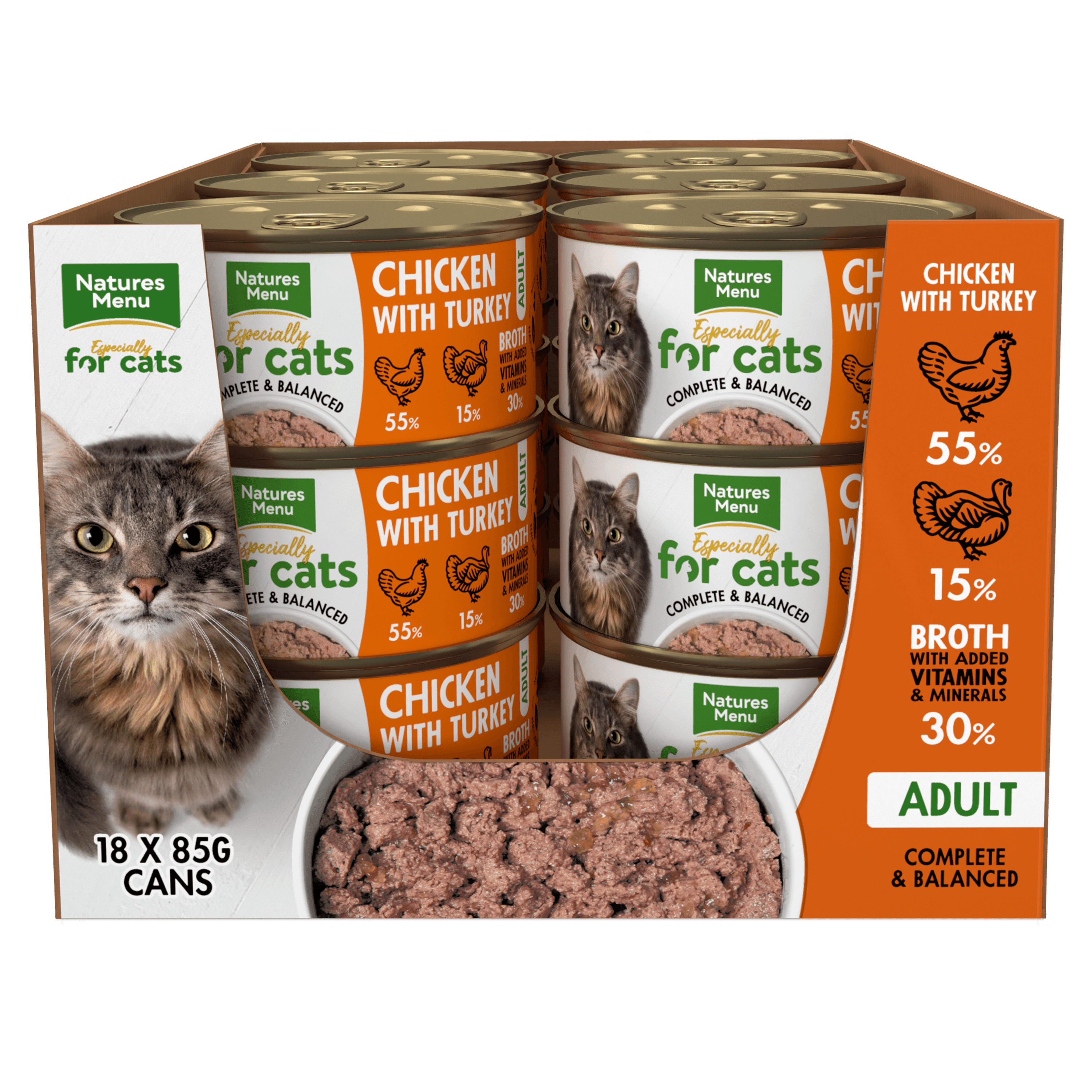 Natures Menu Cat Chicken & Turkey Tins 85g