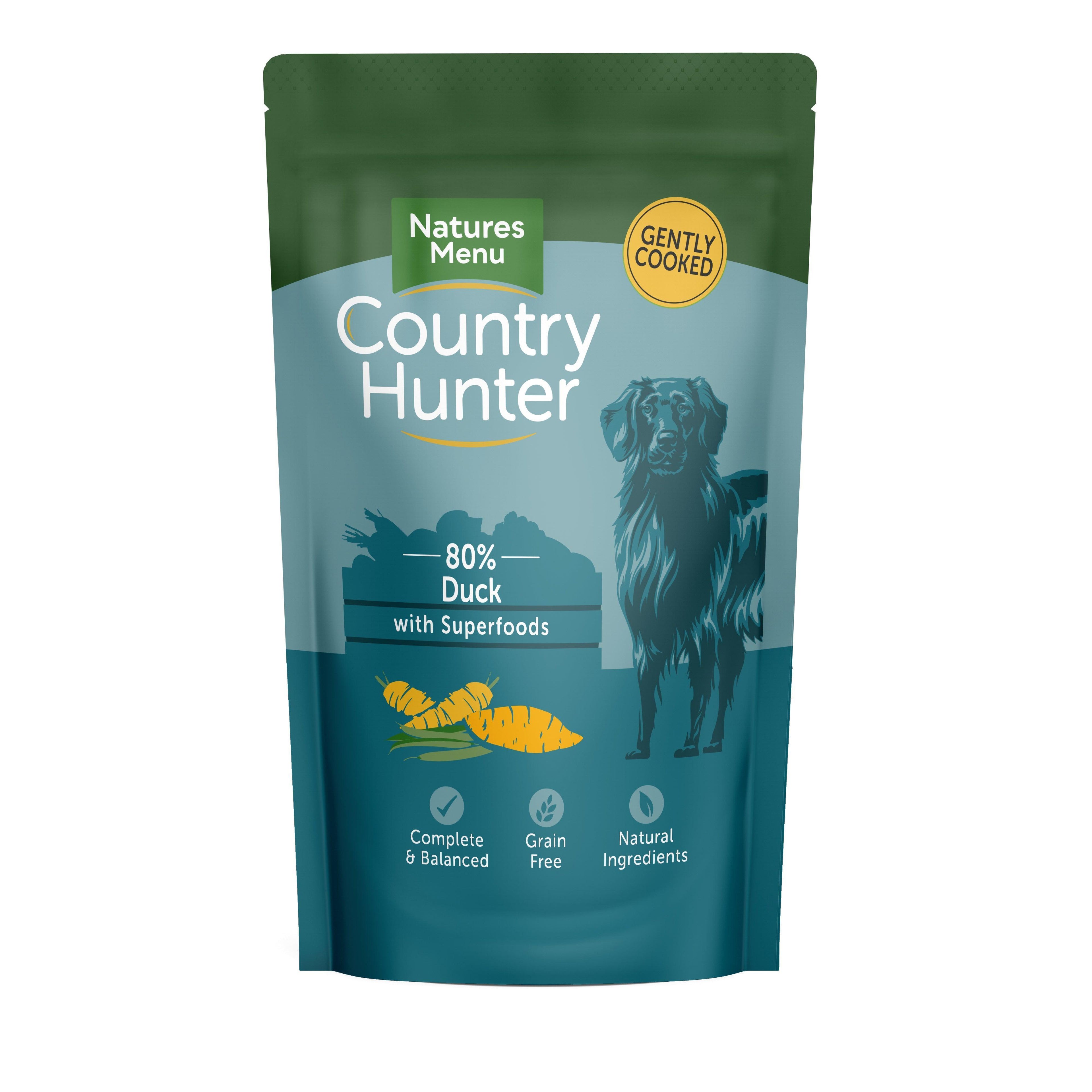 Natures Menu Ctry Hunter Dog Pch Duck 6x150g