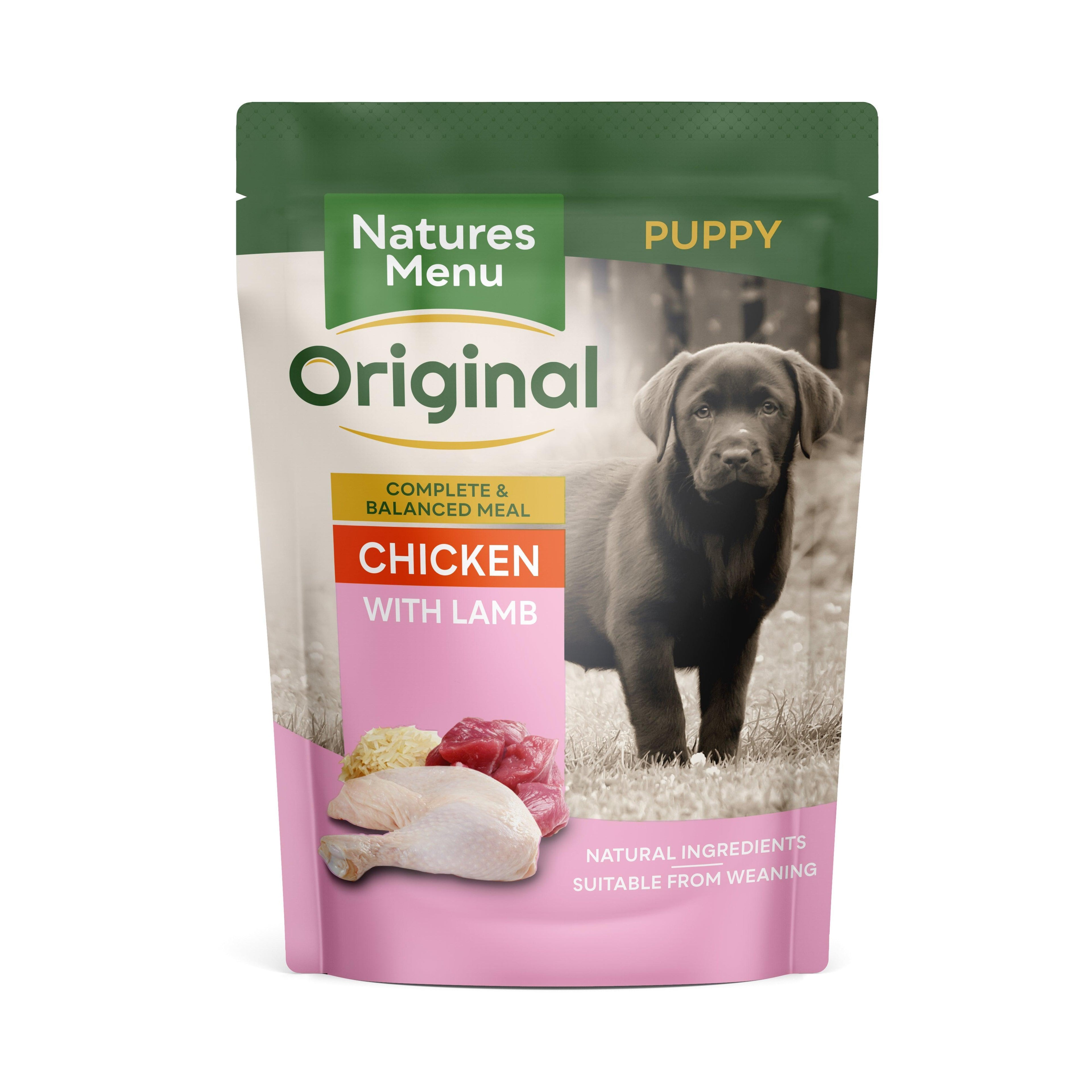 Natures Menu Dog Junior Pch Chick&Lamb 300g
