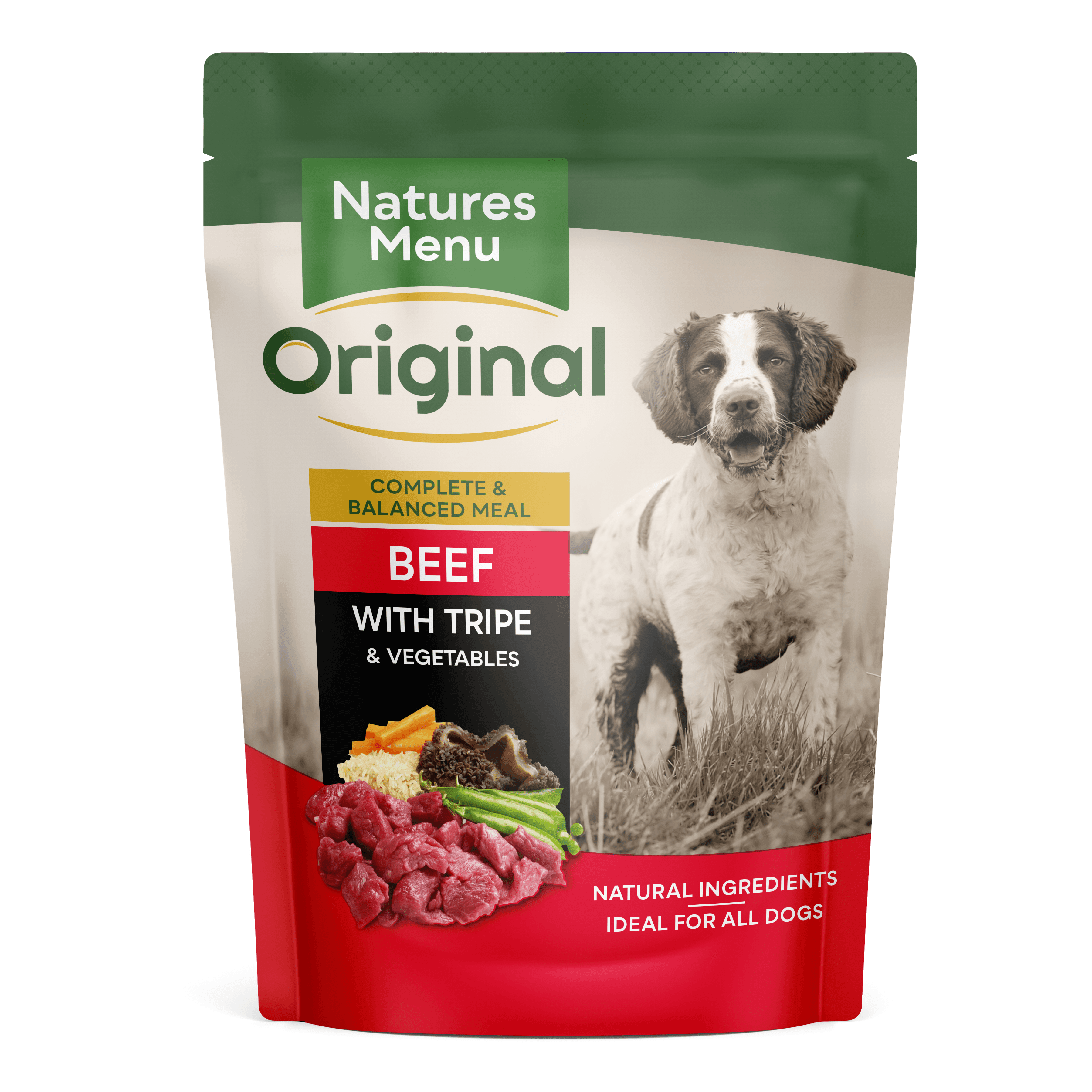 Natures Menu Dog Pch Beef & Tripe 300g