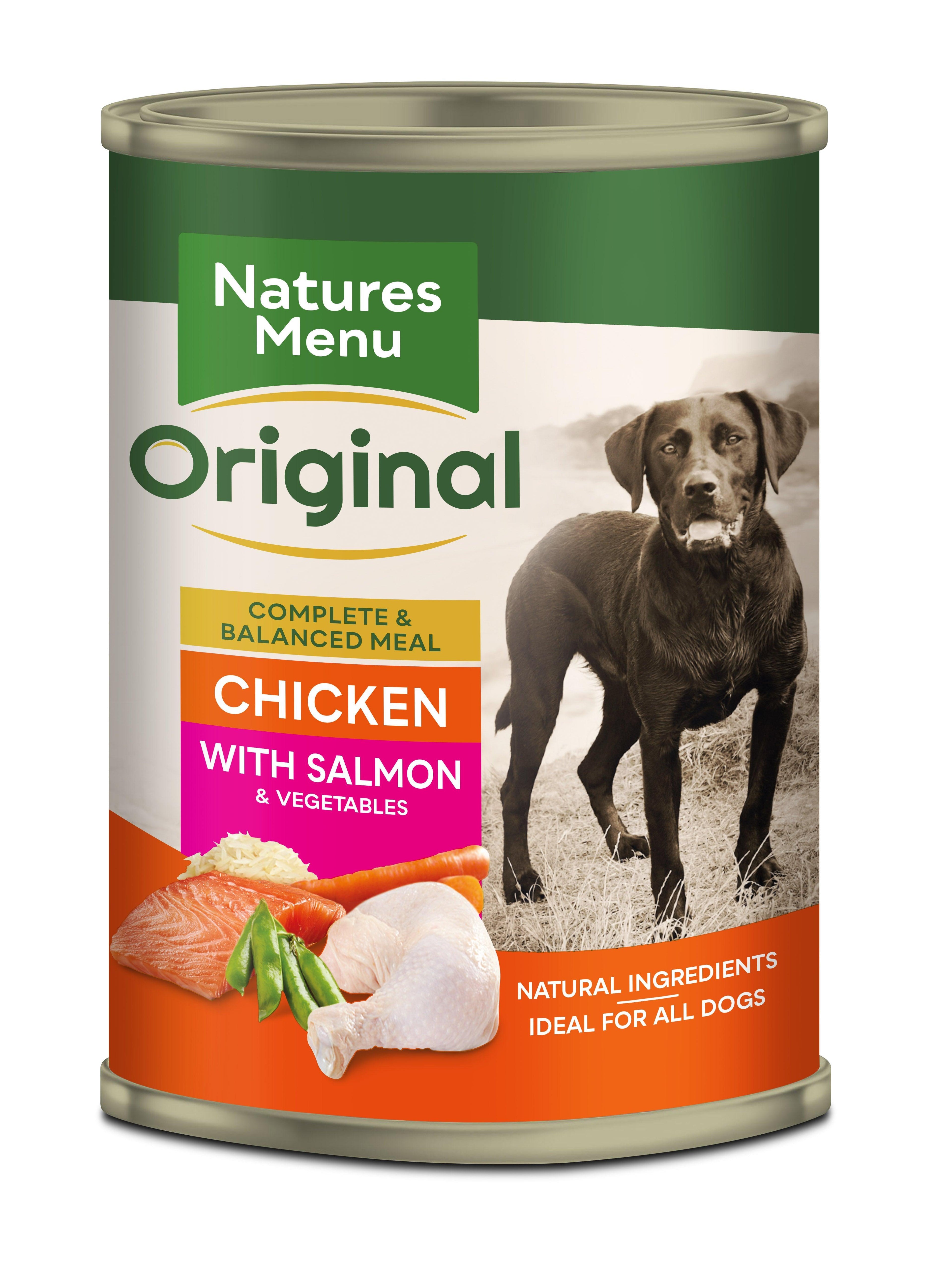 Natures Menu Dog Tins Salmon & Chicken 400g