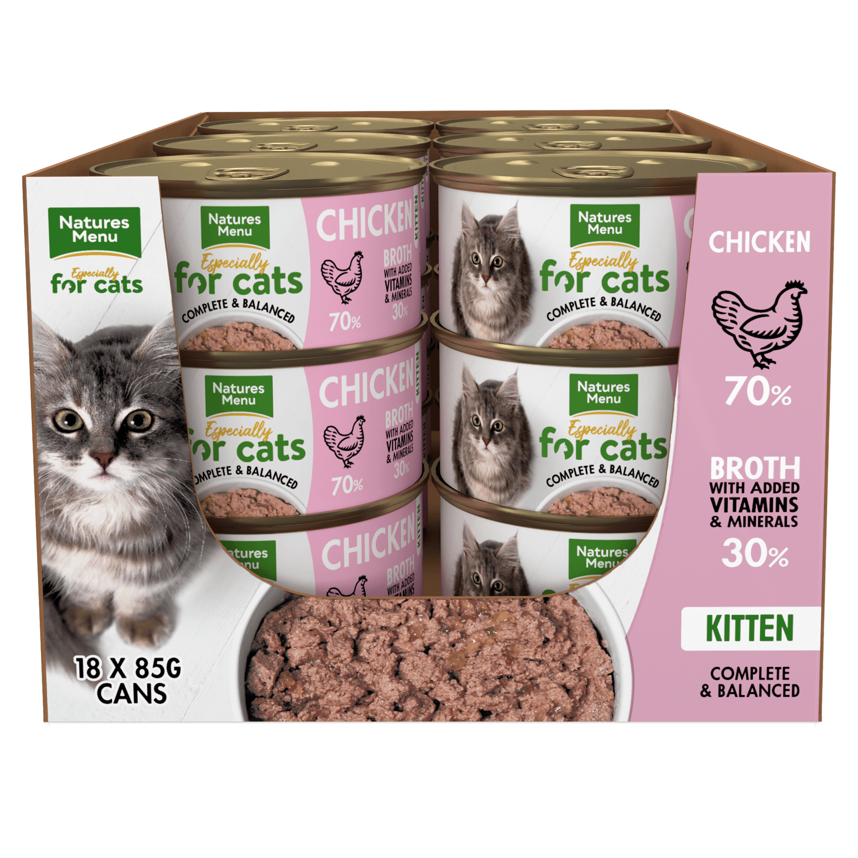Natures Menu Kitten Chicken Tins 85g