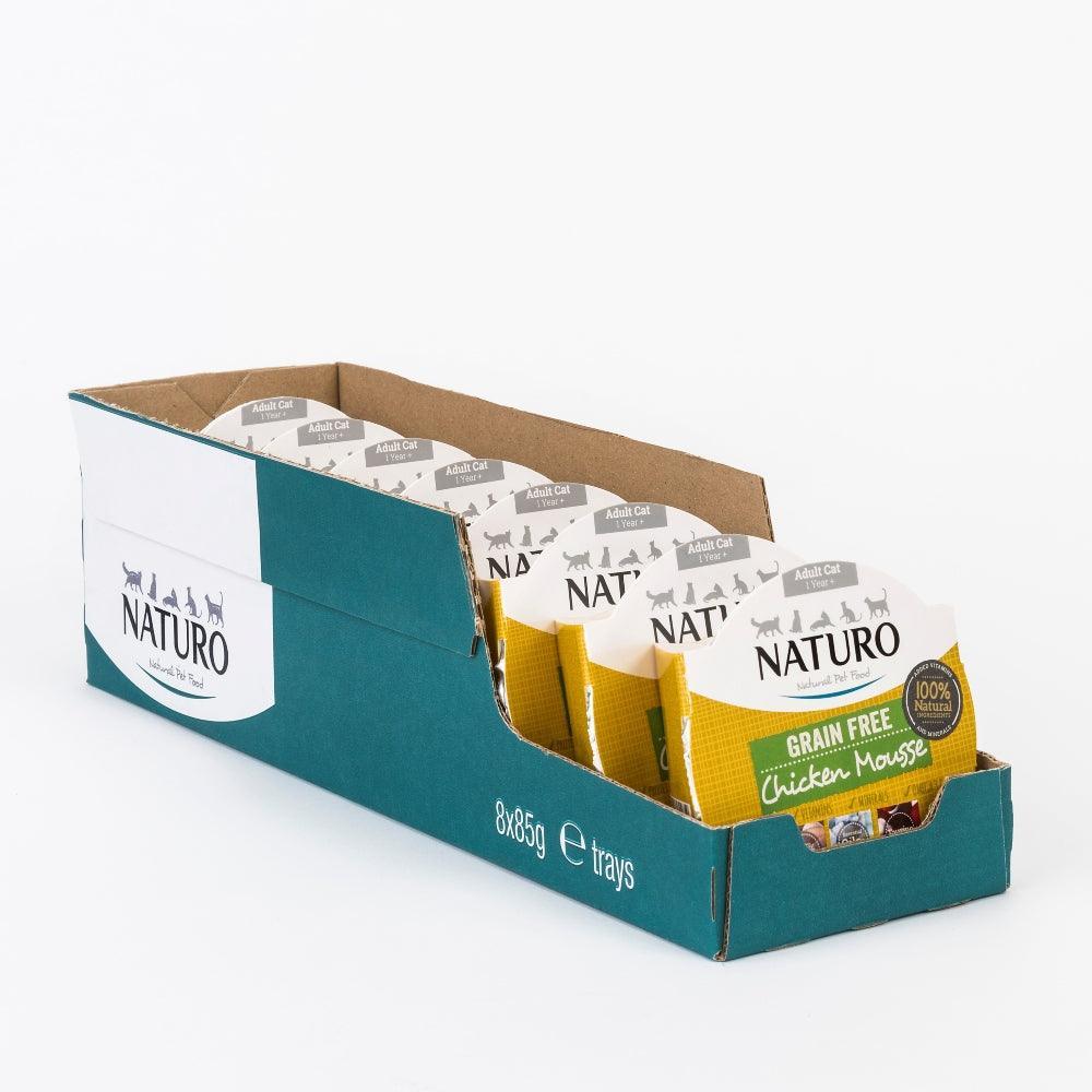Naturo Adult Cat Grain Free Chicken Mousse Trays 85g