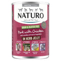 Naturo Adult Grain & Gluten Free Pork with Chicken in Herb Jelly Tin 390g