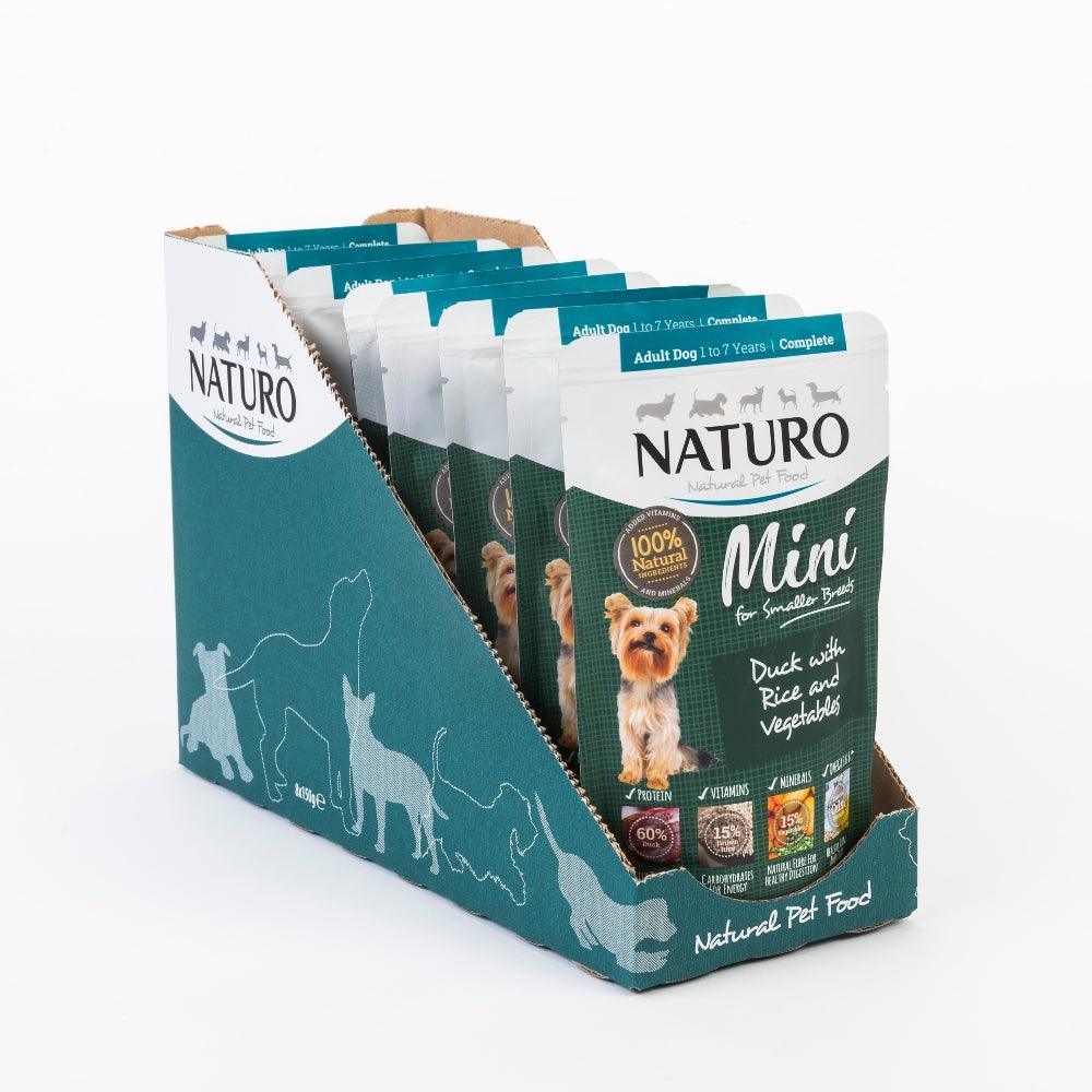 Naturo Adult Mini Duck with Rice & Veg Pouches 150g