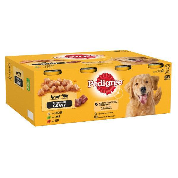 Pedigree Tins Mixed In Gravy 12x400g