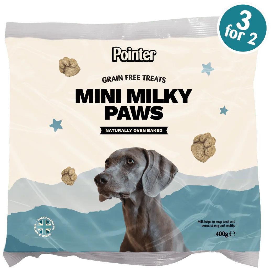 Pointer Mini Milky Paws Grain Free Treats 400g (3 for 2 Mix & Match)