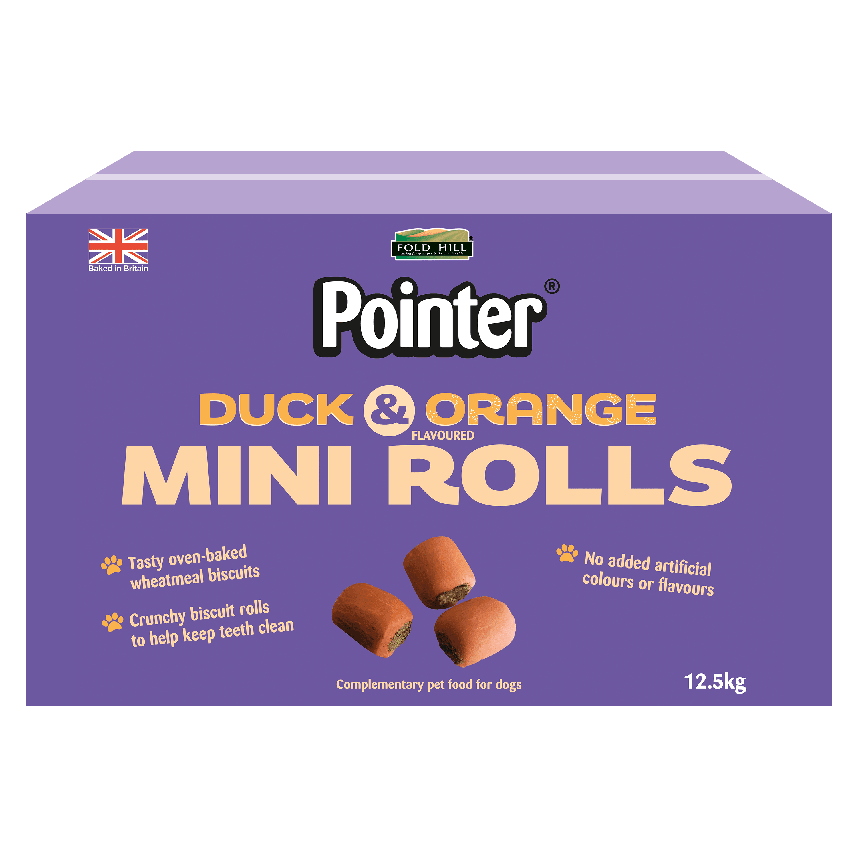 Pointer Duck & Orange Mini Rolls 12.5kg