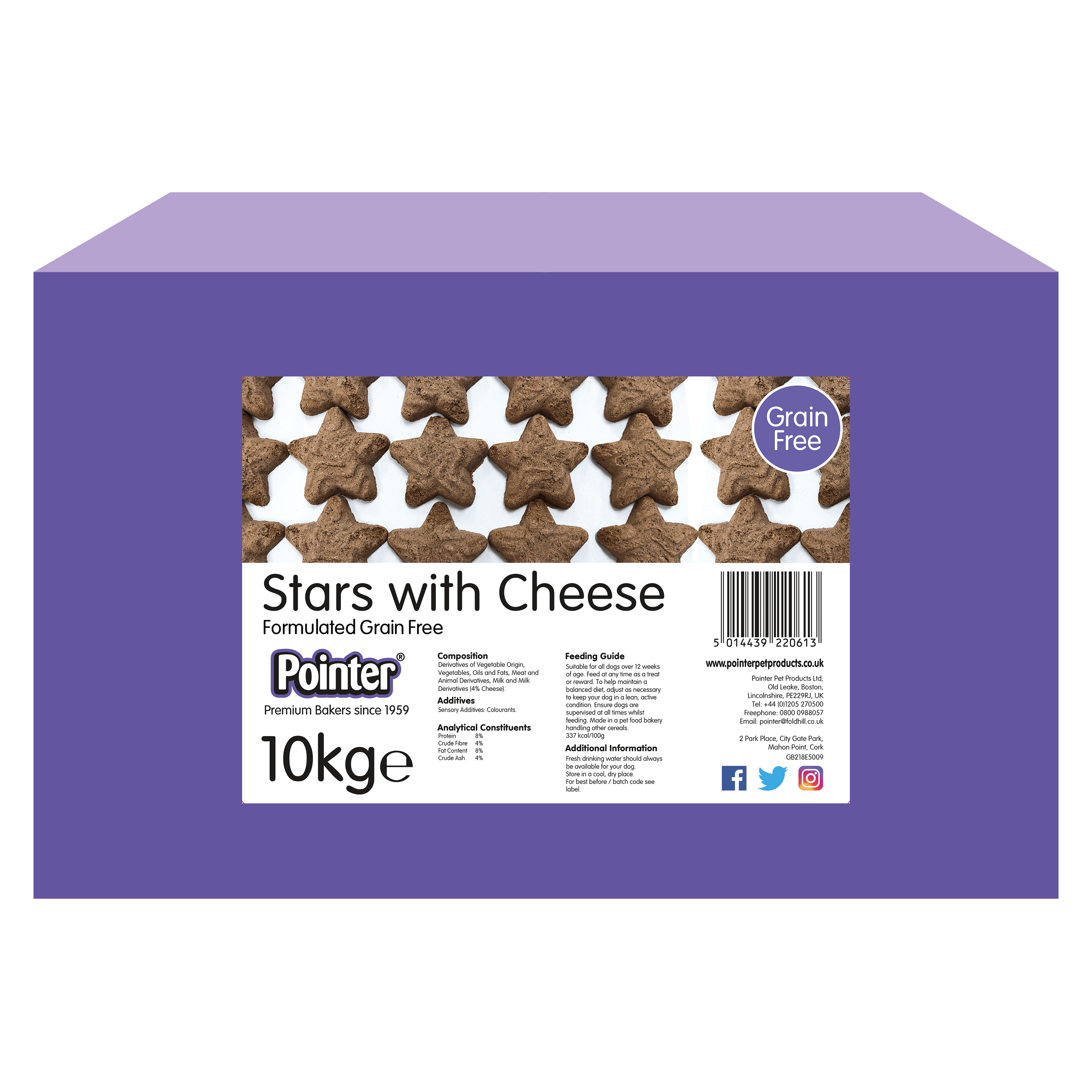 Pointer Stars with Cheese 10kg