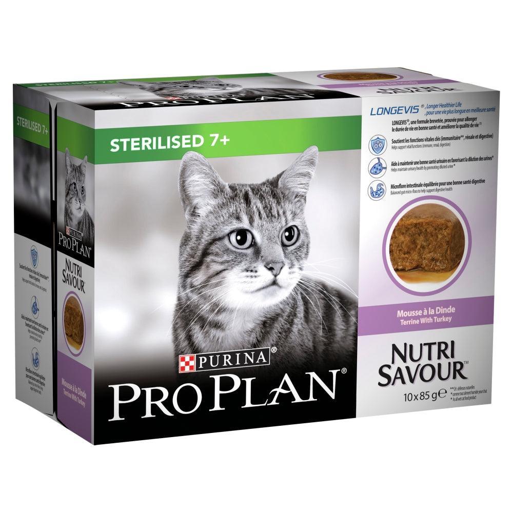 Pro Plan NutriSavour Sterilized Senior 7+ Turkey Pouches 85g