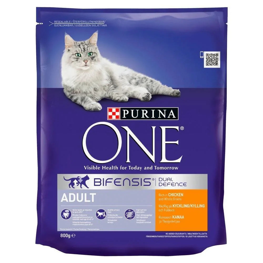 Purina One Adult Cat Chicken W/G 800g