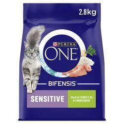 Purina One Sensitive Cat Turkey, 2.8kg