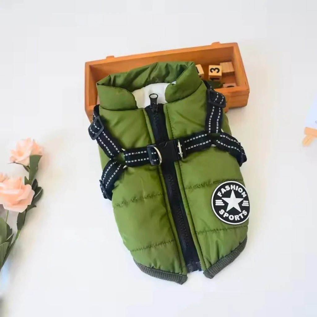Sports Warm Dog Harness Coat