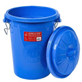 Red Gorilla Bin with Clip Lid Blue 50 litre