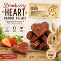 Strawberry Heart Rabbit Treats 120g