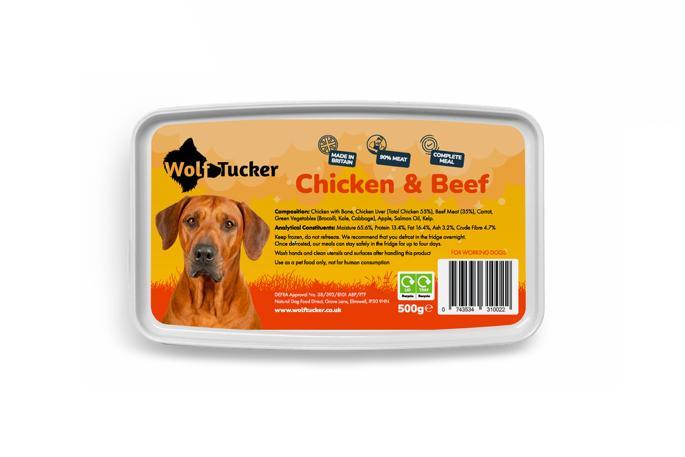 Wolf Tucker Working Dog Chicken & Beef Meal 1kg