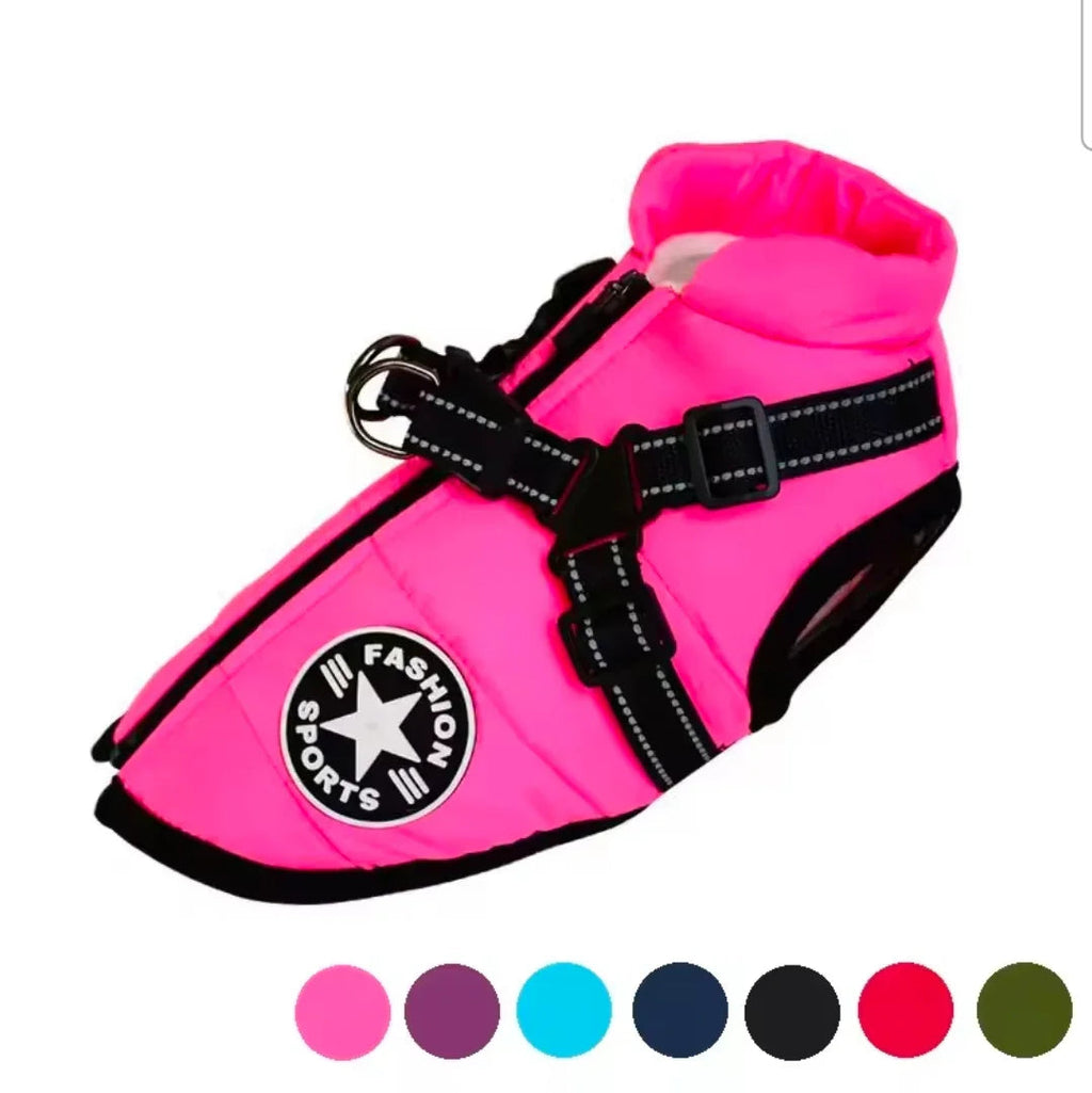 Sports Warm Dog Harness Coat