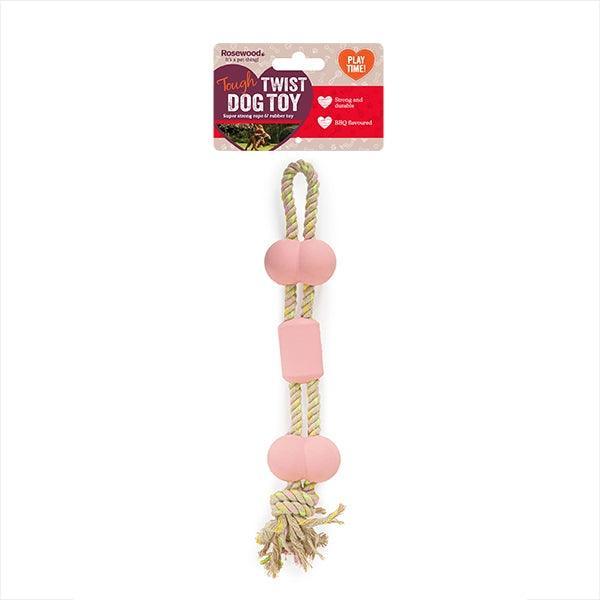 Rosewood BBQ Rubber & Rope Bone