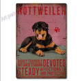 Rottweiler Tin Sign