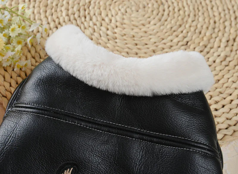 Screaming Eagle Leather Dog Jacket