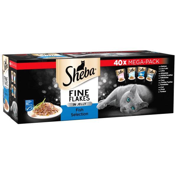 Sheba Fine Flakes Fish Collection in Jelly 85g