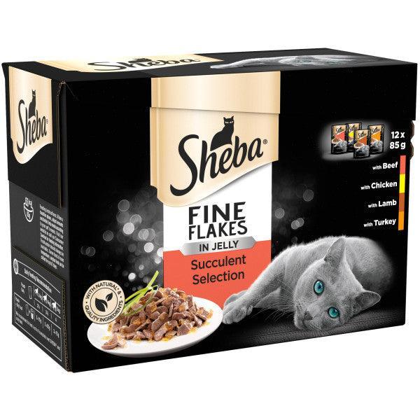 Sheba Pch Fine Flakes S/Col CIJ 12x85g