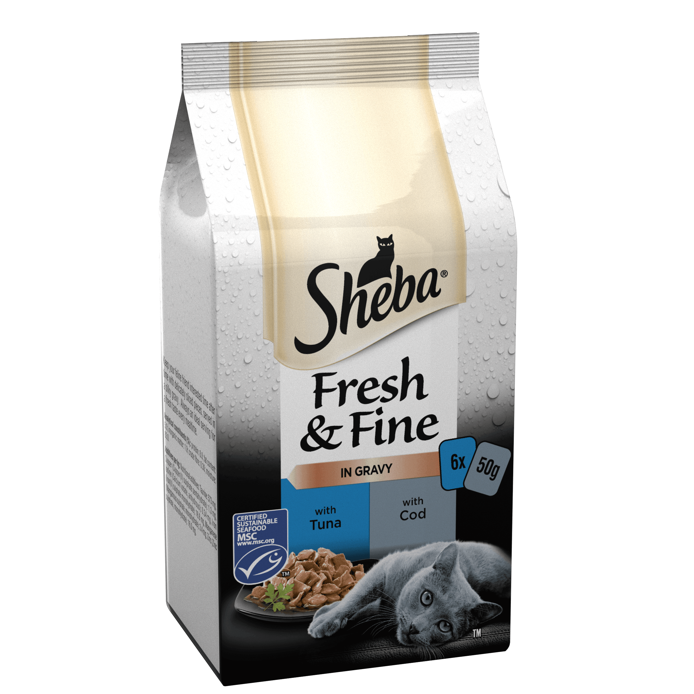 Sheba Pch Fresh & Fine Tn&Cd CIG 6x50g