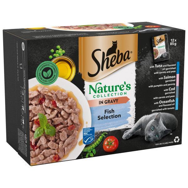 Sheba Pch Nat Collect Fish CIG 12x85g
