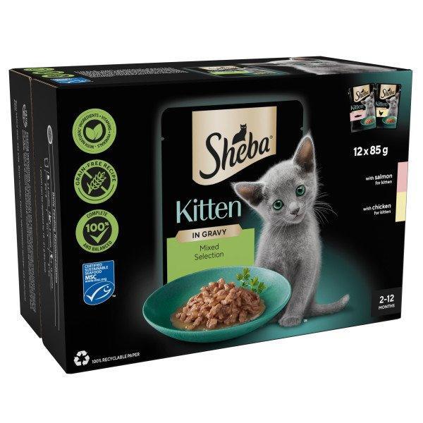 Sheba Pch Sauce Coll Kit Mix CIG 4x 85g