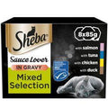 Sheba Sauce Lover Cat Food Trays Mixed Collection 8pk