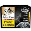 Sheba Select Slices Cat Trays Poultry Collection in Gravy 8pk