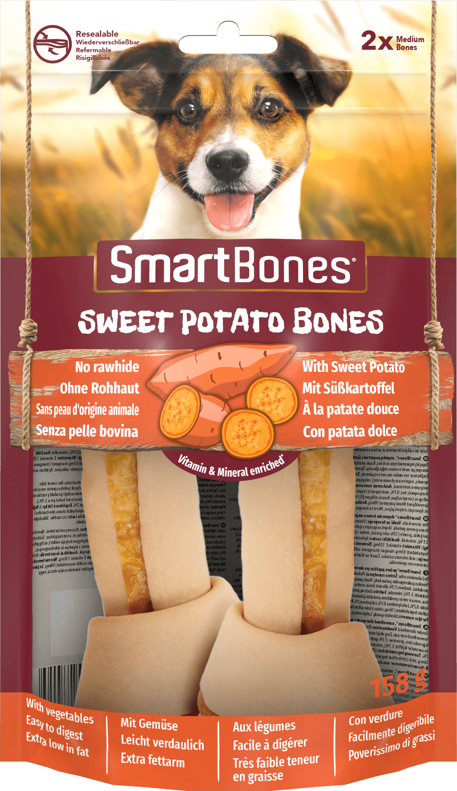 SmartBones Sweet Potato Medium 2pc