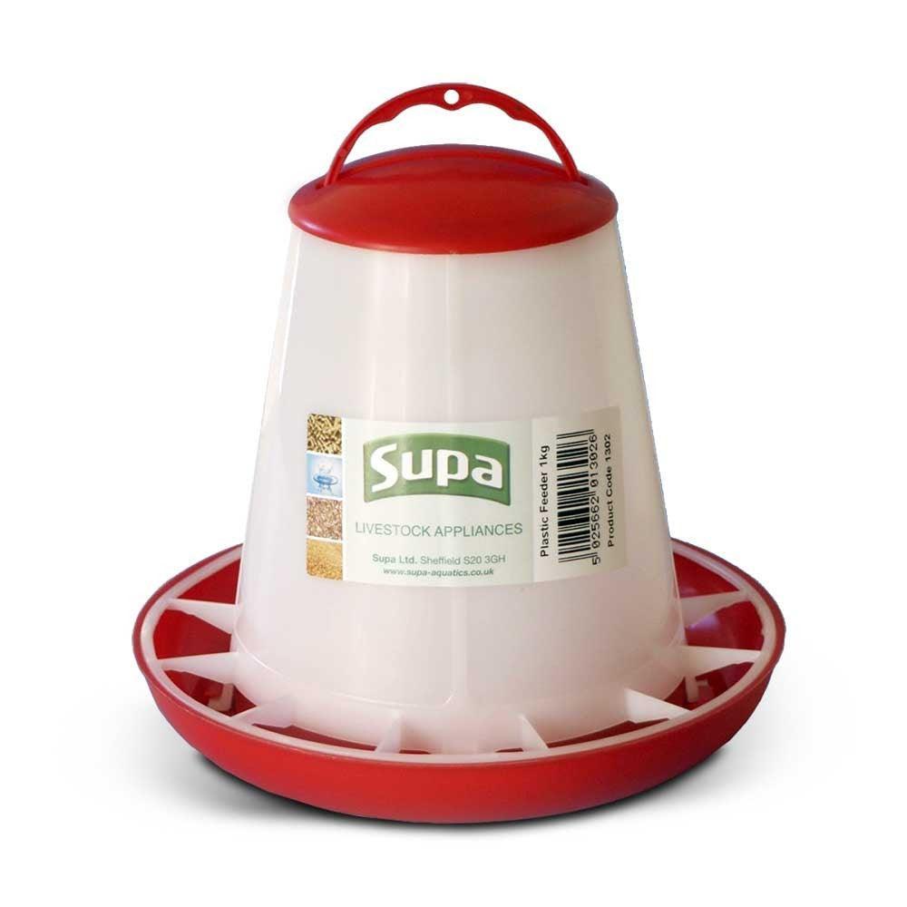 Supa Red & White Poultry Feeder 3kg