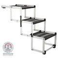TRIXIE 3-step folding steps, aluminium/plastic/TPR