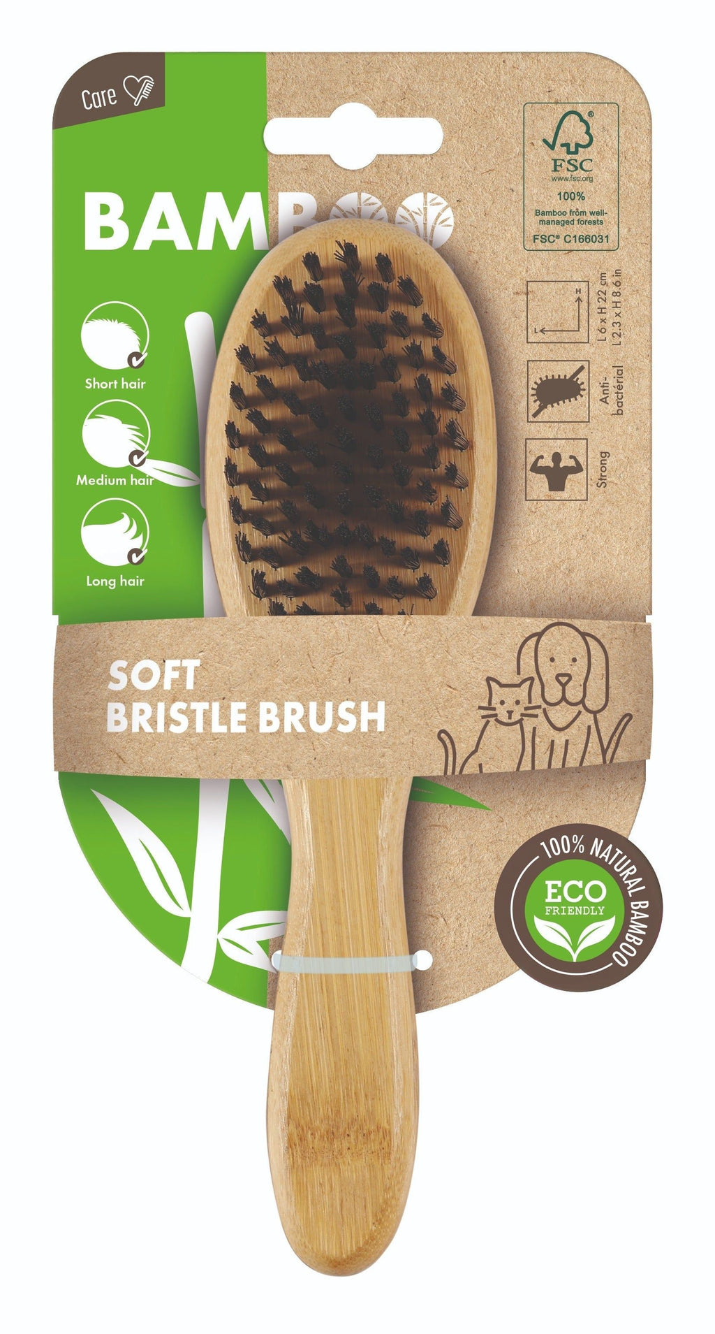 M-PETS Bamboo Soft Bristle Brush