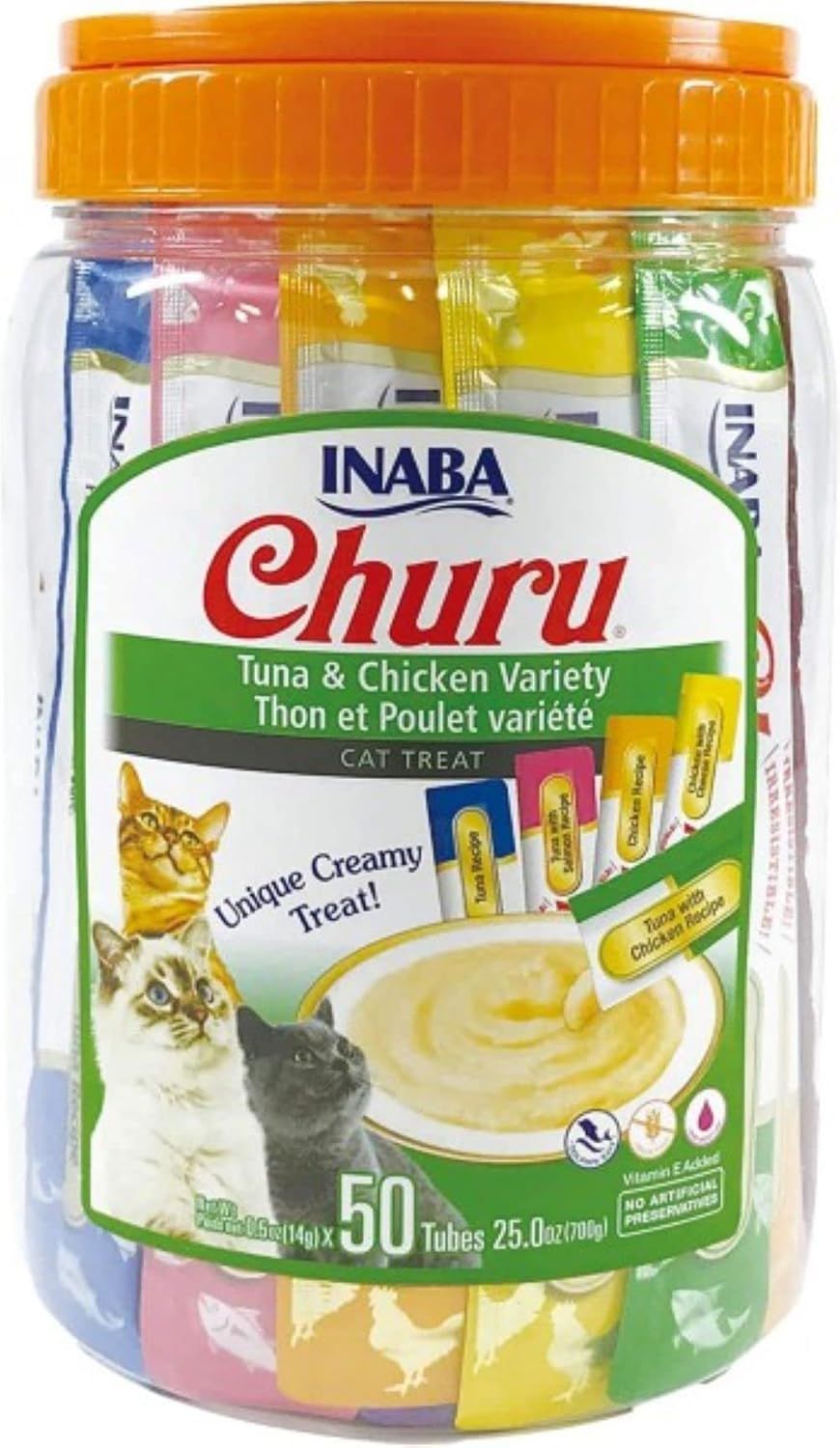 Churu 50 Pack Tuna & Chicken Varieties