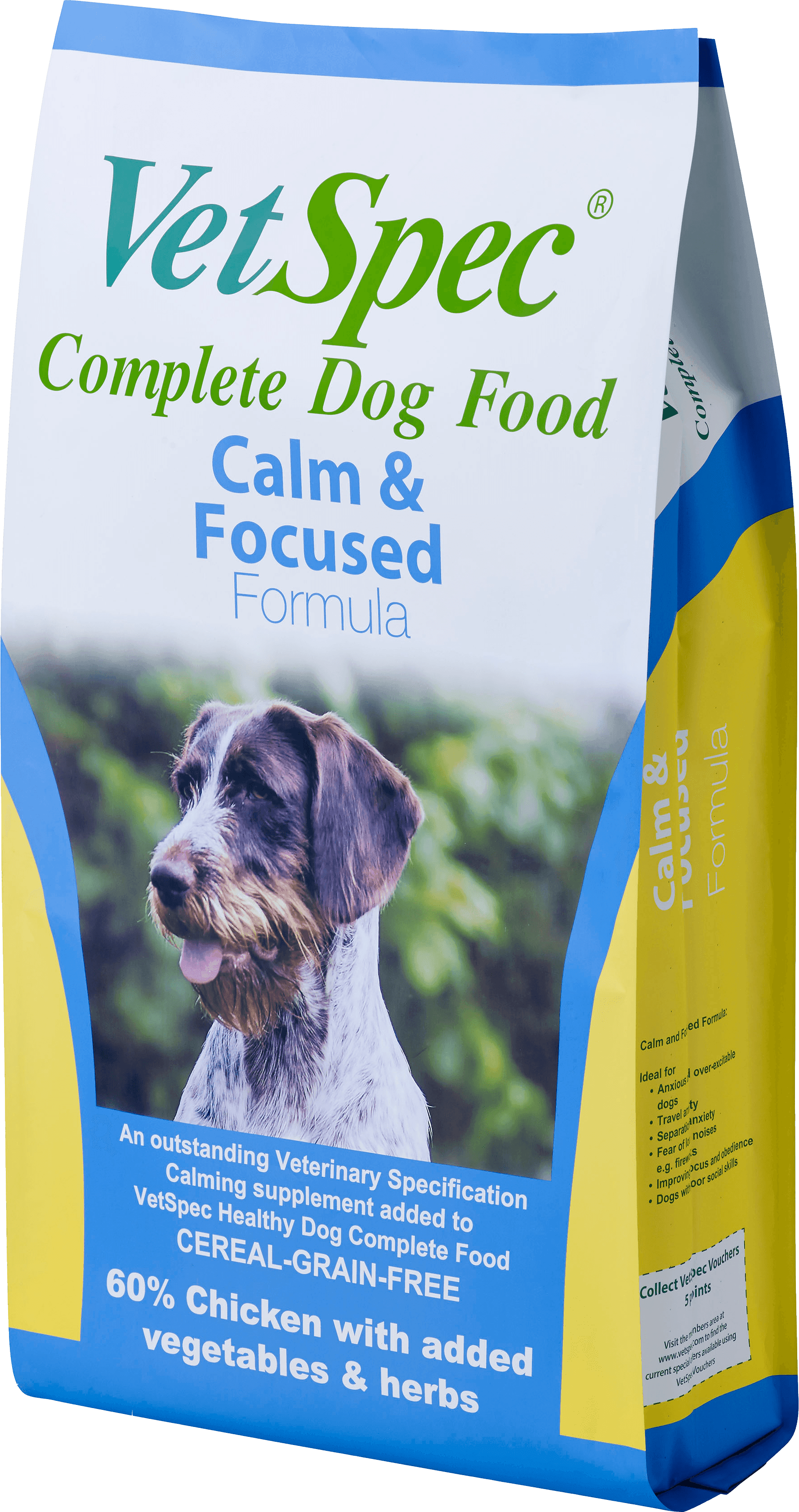 VetSpec Complete Adult Calm & Focused – 12kg / 2kg